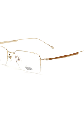 TITANTEC泰坦钛克眼镜架男士时尚优雅半框近视眼镜框钛架 TF-1633