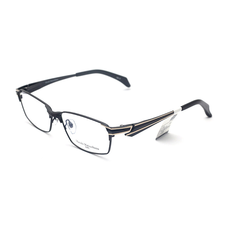 日本Masaki松岛正树眼镜框男超轻纯钛全框商务斯文眼镜架MF-1231