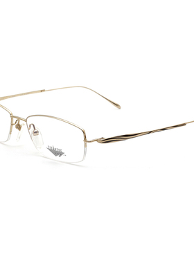 TITANTEC泰坦钛克眼镜架女士时尚优雅半框近视眼镜框钛架 TF-1618