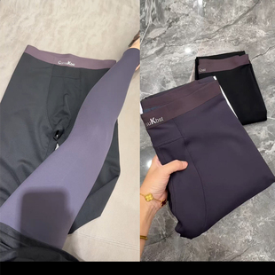 男士保暖裤加绒秋裤贴身光面打底裤鸟巢款保暖发热裤磨毛薄款秋裤