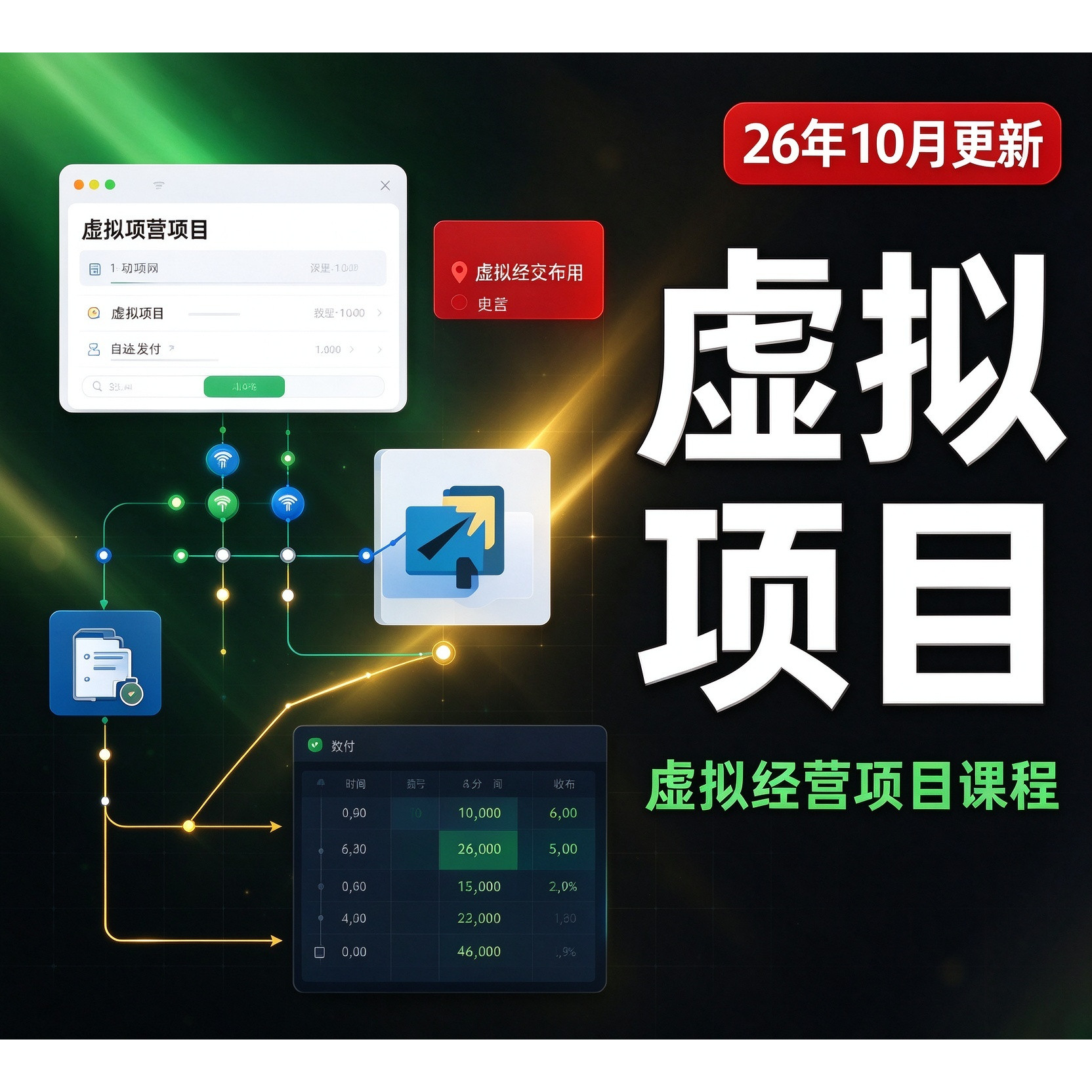 2026淘宝虚拟产品开店教程选品上架自动发货新手运营店铺项目课程