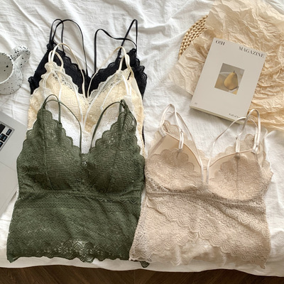 蕾丝吊带背心女美背文胸内衣