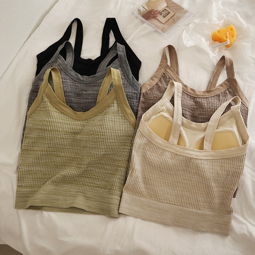 外穿打底背心纯欲性感运动