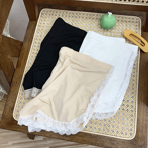 夏季蕾丝安全裤女不卷边薄款