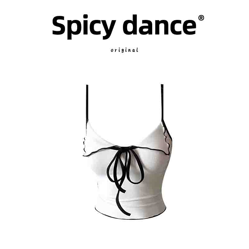 翻领小吊带背心女夏外穿修身