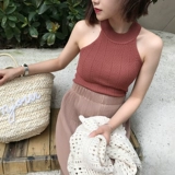 Осенняя короткая майка топ для школьников, трикотажная футболка для отдыха без рукавов, коллекция 2021, свободный крой, в корейском стиле