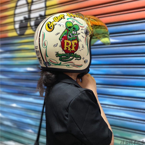 台湾gallop芬克老鼠头盔3/4半盔