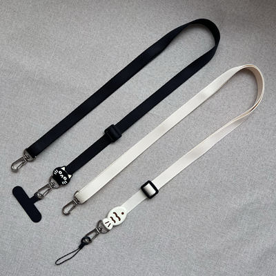 小红书同款可爱猫咪小鱼手机壳斜挎可调节伸缩式挂脖绳耐用斜背绳