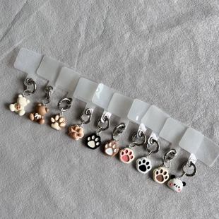 少女心可爱立体猫爪手机垫片指环扣挂件蝴蝶结小熊相机包包挂饰潮