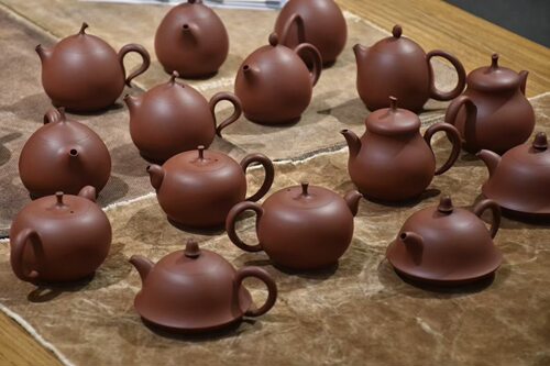 陈钿手拉壶·紫朱泥 传统潮州工夫茶具文人茶器