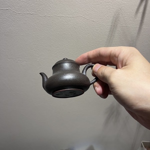 无双君德壶·独1 柴烧窑变陈继湘潮州手拉壶文人工夫茶器