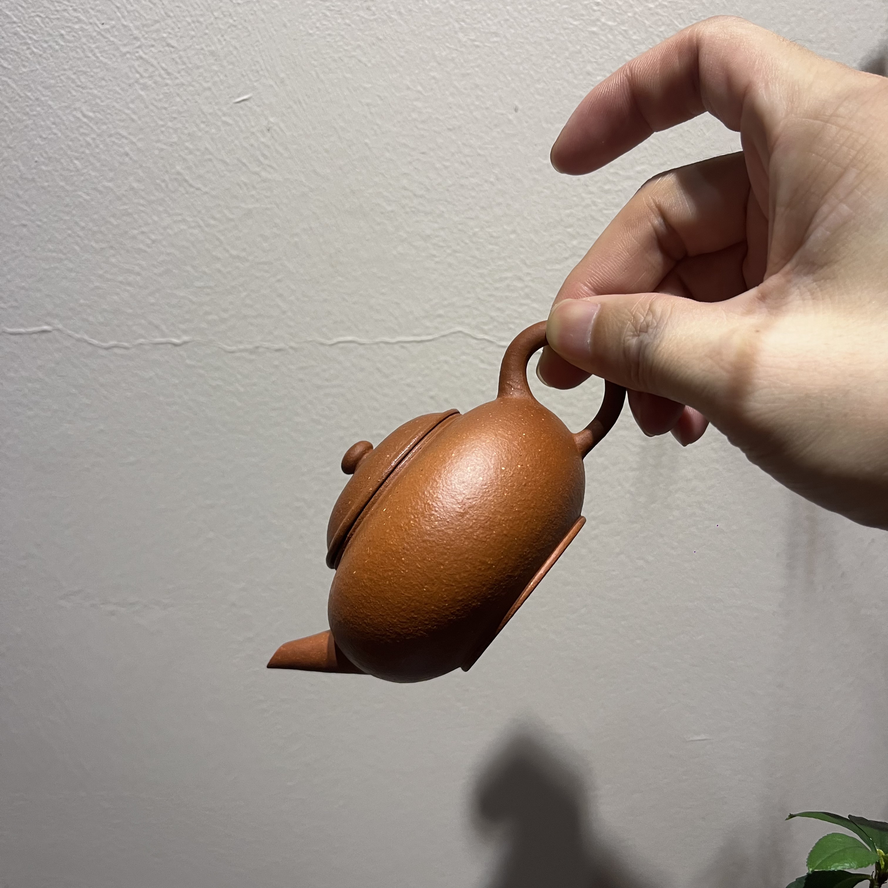 贡局水平壶·生砂朱泥 三孔陈继湘摹古文人工夫茶器潮州手拉壶