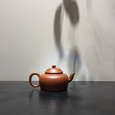 宫灯壶·朱泥 李镇加潮州手拉壶传统文人工夫茶器