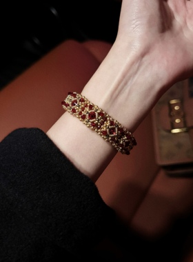 SL170材料包•新年本命女孩复古菲欧拉串珠手镯材料包