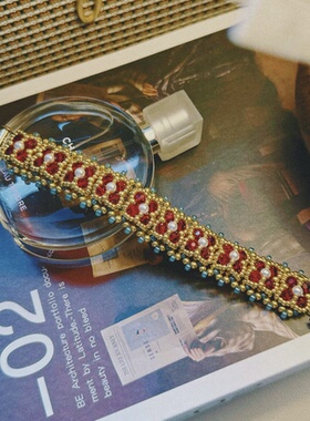 SL158•小众东方美学国风配色串珠手镯纯手工手链（材料包&成品）