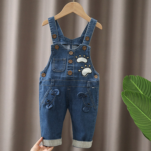 棉背带裤宝宝春秋单裤