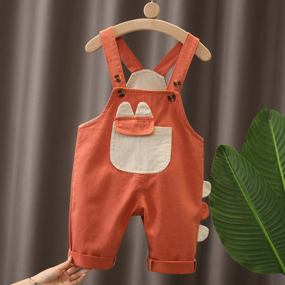 宝宝背带裤全棉宽松春秋新款