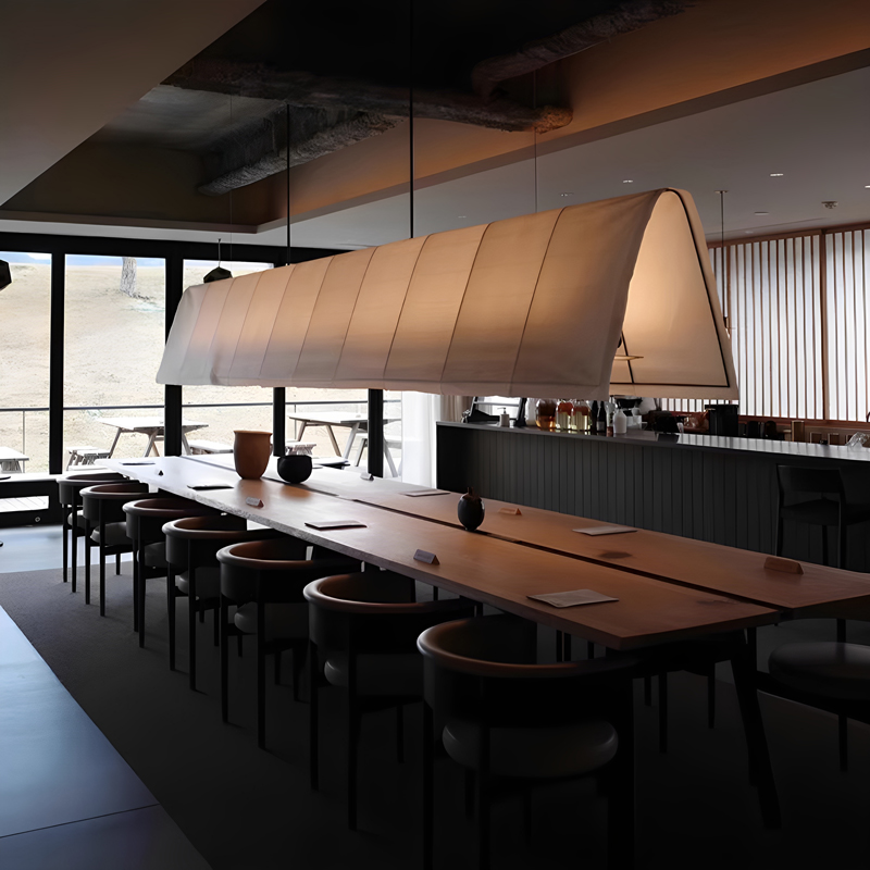 餐桌吊灯侘寂风咖啡厅奶茶店长灯具设计师会所会议室艺术灯