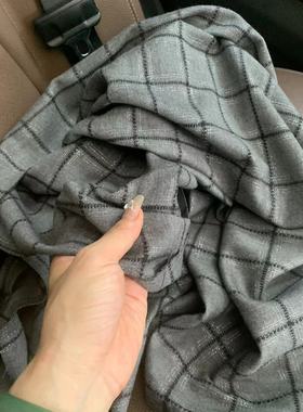 LP 高级灰色羊绒服装面料外套大衣布匹明星同款私人订制网红款