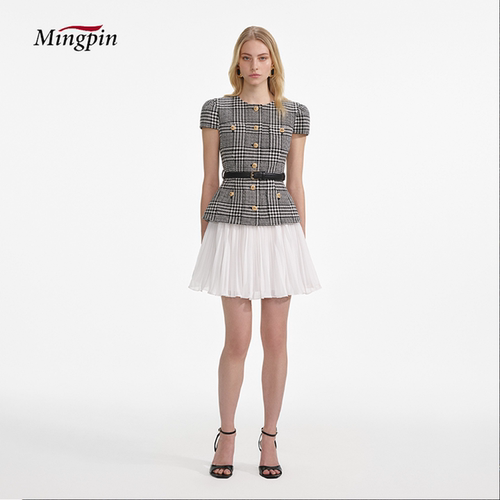 2025新款法式精致高定短袖套装女