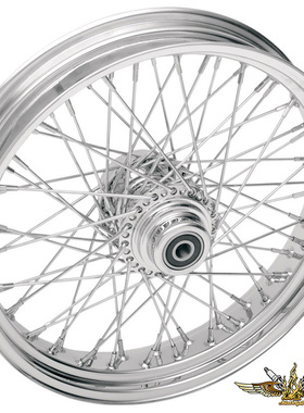 黑金定制 哈雷改装轮圈 路王继承者匪帮bagger细辐条轮毂轮圈现货