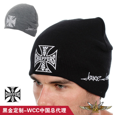 保暖机车毛线针织帽子定制