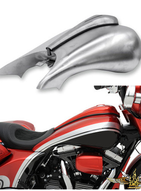 黑金定制 哈雷改装10年后旅行路王滑翔改bagger延伸加长油箱 进口