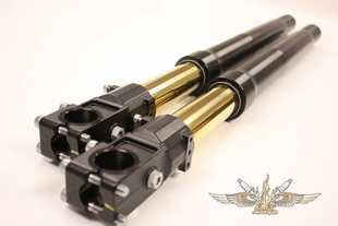 黑金定制 哈雷改装前叉 戴纳 街霸 路威 43mm奥林斯减震器 FG-424