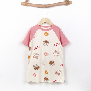 女童睡裙夏款2026新款儿童睡衣纯棉宝宝卡通女孩子宝宝幼童连衣裙