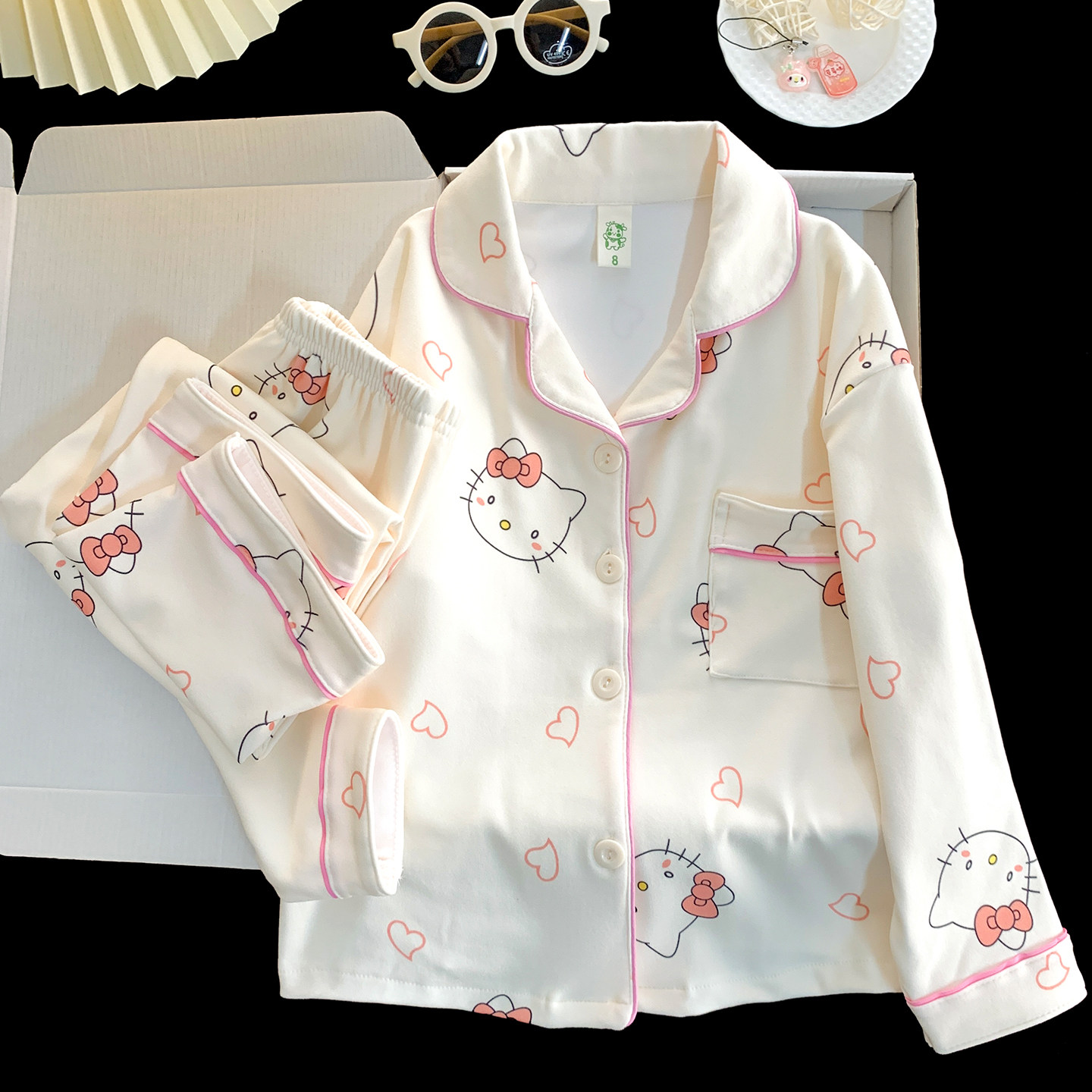 儿童睡衣女孩可爱KT猫2025秋冬天保暖高端德绒女童宝宝长袖家居服,童装/婴儿装/亲子装,家居服套装,淘宝优惠券,粉丝福利购,淘宝优惠卷