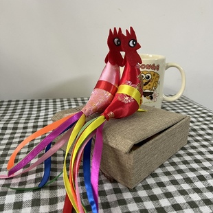 迎春鸡 打春鸡 立春孩子带的小鸡 纯手工制作的小布鸡 立春鸡