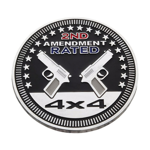 4X4RATED金属车身贴2NDAMENDMENT