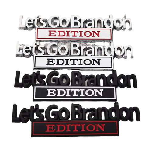 letsgobrandon金属车标EDITION车