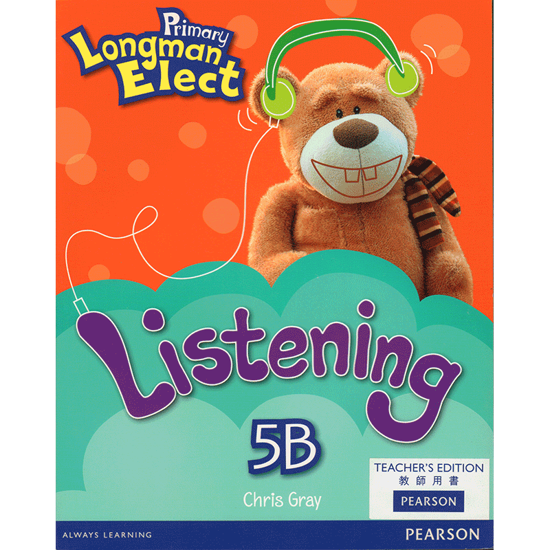 原版进口培生朗文小学6-12岁英语教材 Primary Longman Elect Listen 5B 听力练习教师版