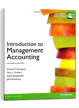 高校MBA双语教学原版教材管理会计学导论全球版16E