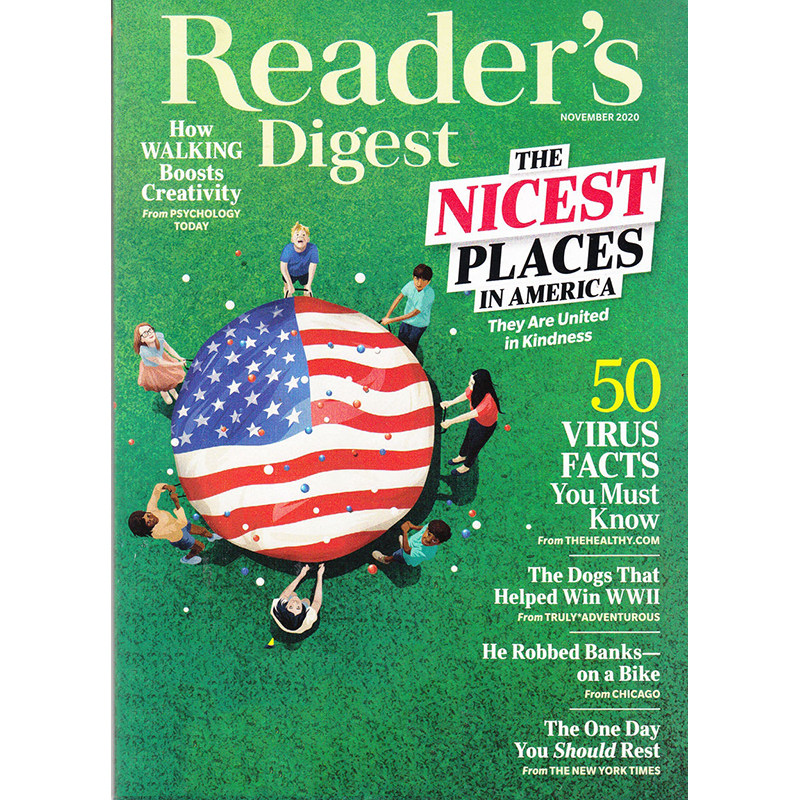 包邮 readers digest读者文摘杂志美国版2020年1/2/3/4/5/6/7/8/9/10