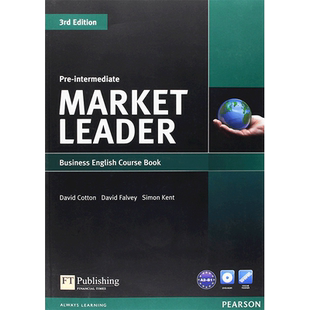 包邮培生英文原版进口 培生商业英语教材 Market Leader 初级/预备中级/高级 学生书DVD/练习/白板软件/课堂CD 高中大学白领