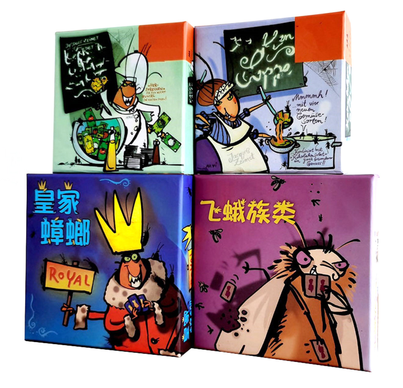 桌游卡牌 德国皇家小强作弊飞蛾 蟑螂甜汤 色拉沙拉纸牌小强聚会