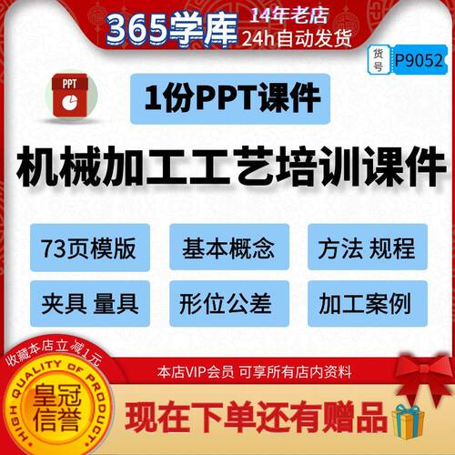 机械加工工艺培训课件PPT模版成品73页 基本概念方法规程夹具量具
