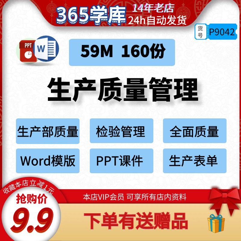 生产质量管理 生产部门全面质量检验企业表单经营PPT课件Word