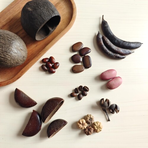 手作多种果实豆荚娃手工diy材料