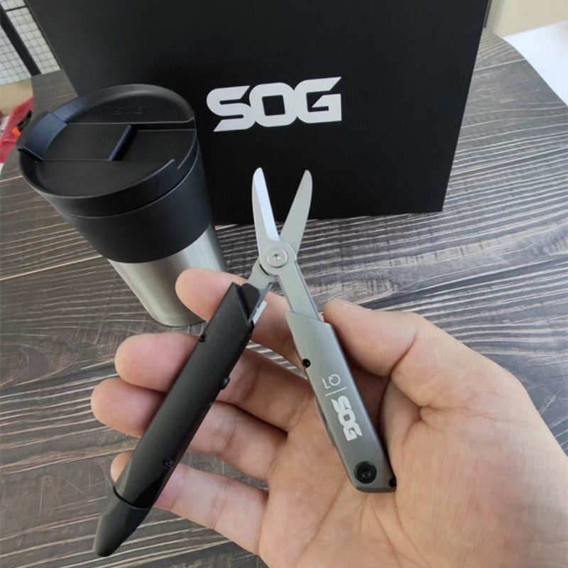 美国SOG索格Q1礼盒套装户外战术笔多功能剪刀随身EDC工具套装多用