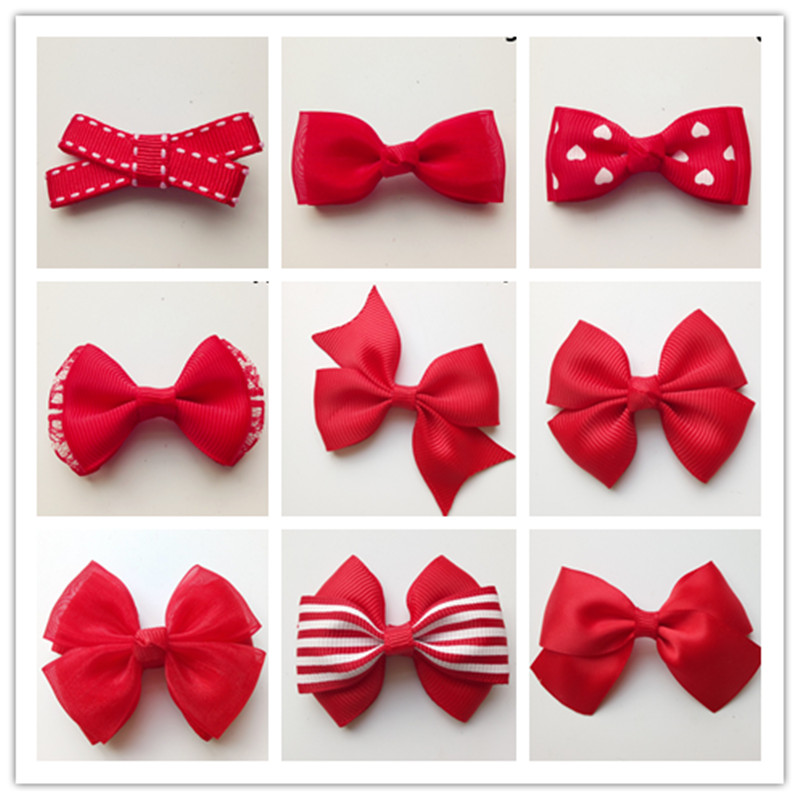 六一表演红色儿童头花发夹可爱