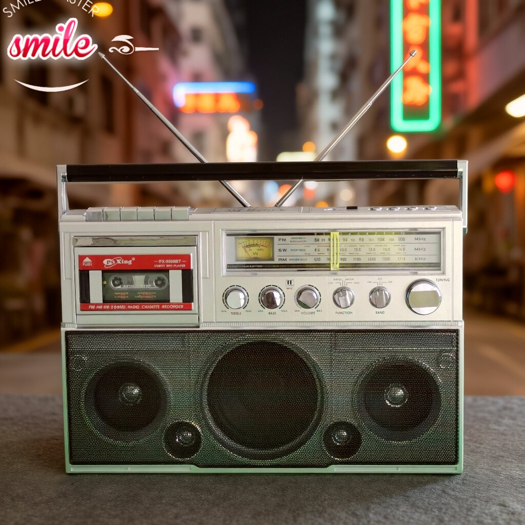 大功率双声道立体声磁带机卡带机收音机蓝牙音箱插卡充电低音炮