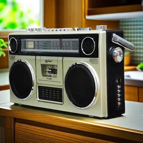 双声道立体声磁带机录音机卡带机收音机蓝牙音箱插卡充电4喇叭