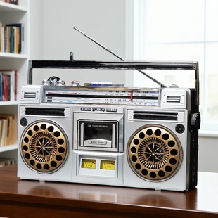 蓝牙音箱插卡立体声收音机磁带机录音机卡带机收录机录音转录