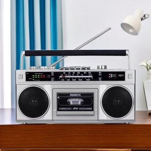 双声道立体声充电式磁带机卡带机录音机收录机蓝牙音箱插卡收音机