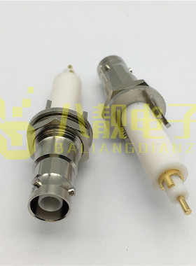 三同轴高压BNC5000V吉时利测试接头Triax BNC耐高压5KV射频连接器