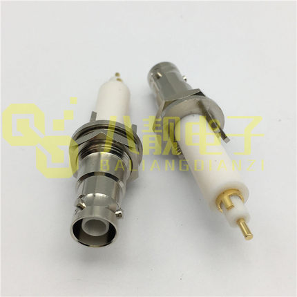 三同轴高压BNC5000V吉时利测试接头Triax BNC耐高压5KV射频连接器