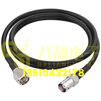 BNC/miniUHF-KJ射频同轴连接线小M公迷你UHF转BNC/Q9对讲机信号线